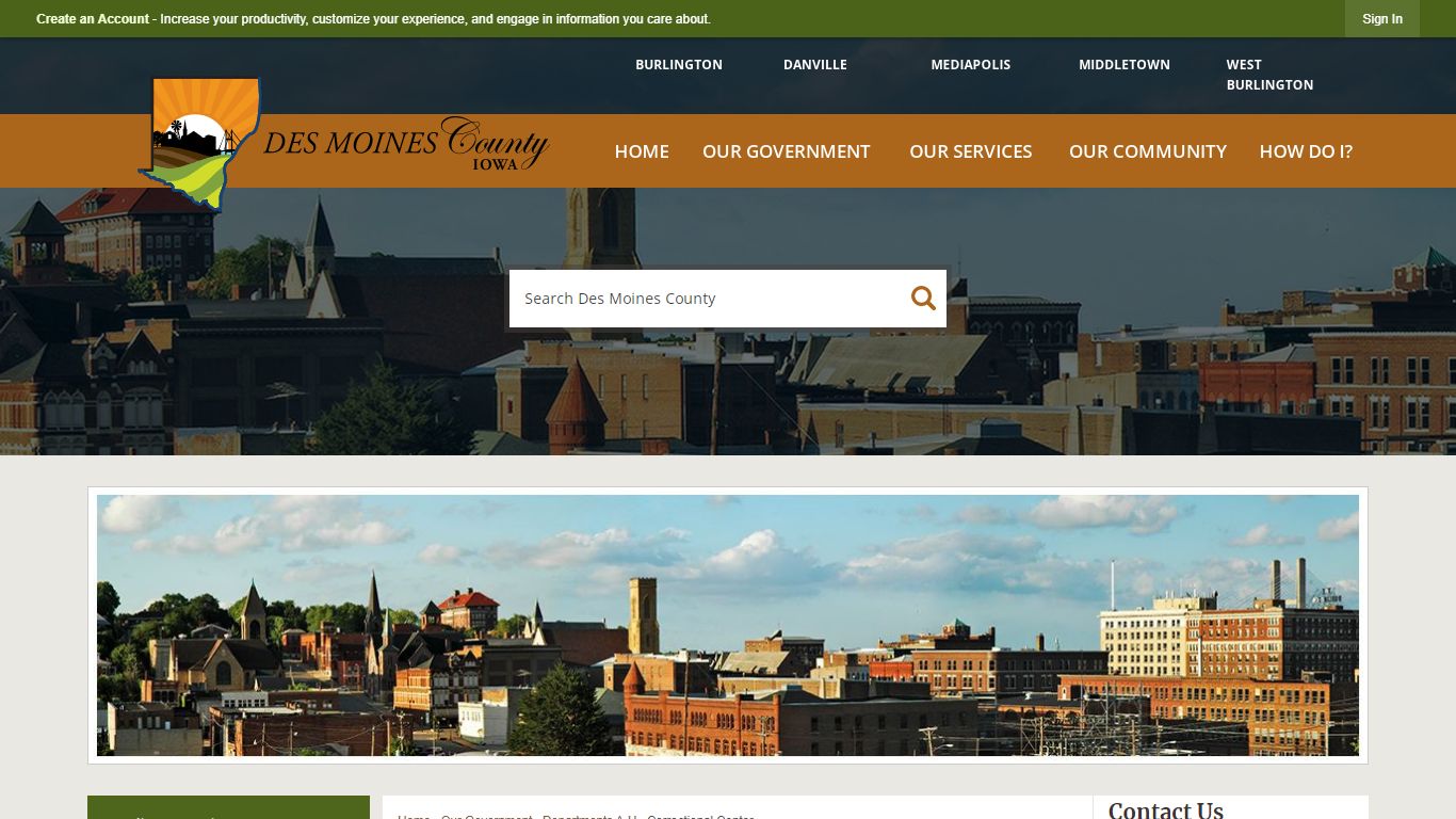 Correctional Center | Des Moines County, IA - Official Website