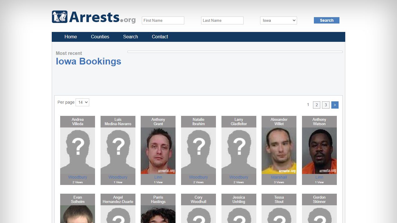 Iowa Arrests and Inmate Search